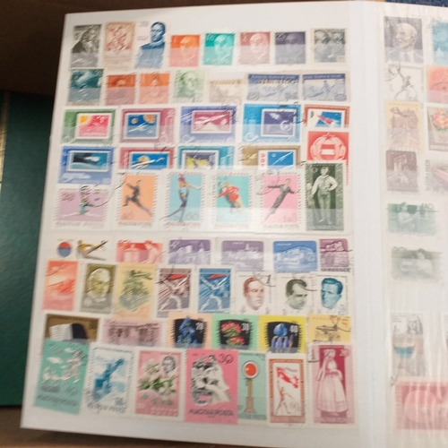 98 - Glory Box of post cards and postal history loose and in albums