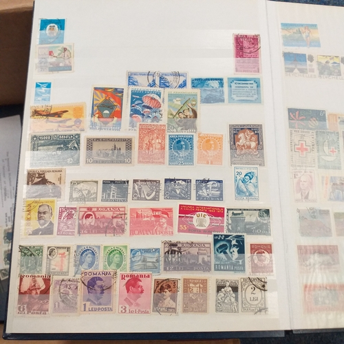 98 - Glory Box of post cards and postal history loose and in albums