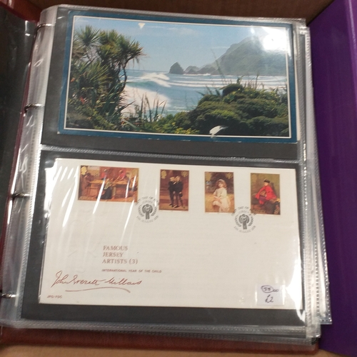 98 - Glory Box of post cards and postal history loose and in albums