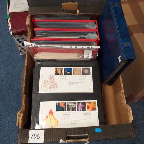 100 - GB FDC Collection of commemorative covers in 2 boxes 1960's-2019, looks complete from early 1980's. ... 