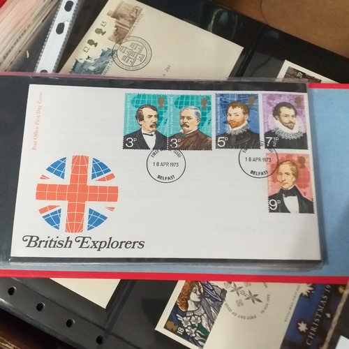 100 - GB FDC Collection of commemorative covers in 2 boxes 1960's-2019, looks complete from early 1980's. ... 
