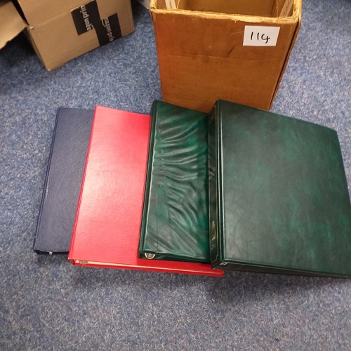 114 - 4 Empty albums with inserts, suitable for FDC's.