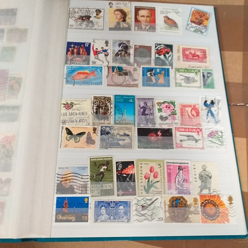 130 - 5 X W H Smith 8 page 16 side stock books with World stamps mint and used, includes GB, viewing requi... 