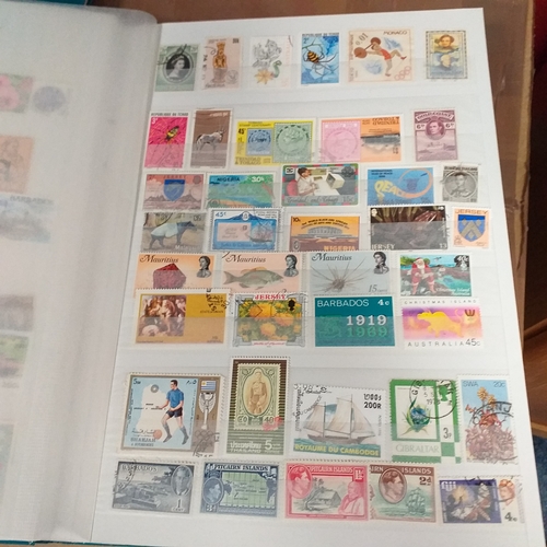 130 - 5 X W H Smith 8 page 16 side stock books with World stamps mint and used, includes GB, viewing requi... 
