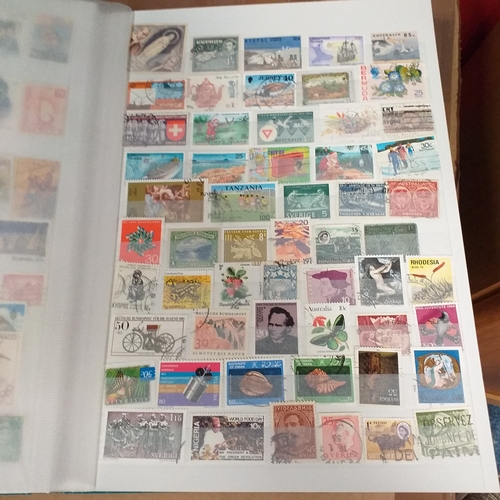 130 - 5 X W H Smith 8 page 16 side stock books with World stamps mint and used, includes GB, viewing requi... 