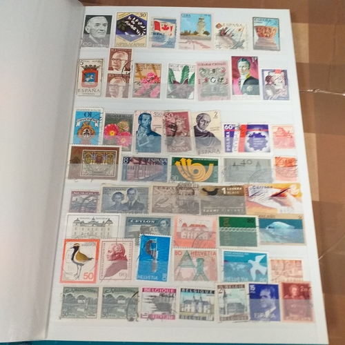 130 - 5 X W H Smith 8 page 16 side stock books with World stamps mint and used, includes GB, viewing requi... 