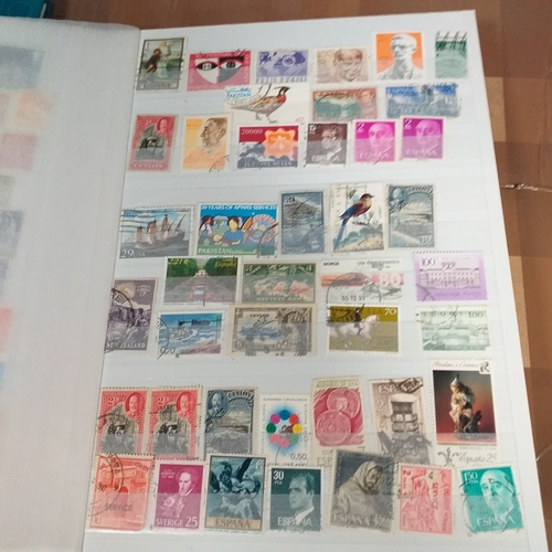130 - 5 X W H Smith 8 page 16 side stock books with World stamps mint and used, includes GB, viewing requi... 