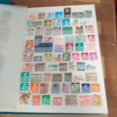 130 - 5 X W H Smith 8 page 16 side stock books with World stamps mint and used, includes GB, viewing requi... 