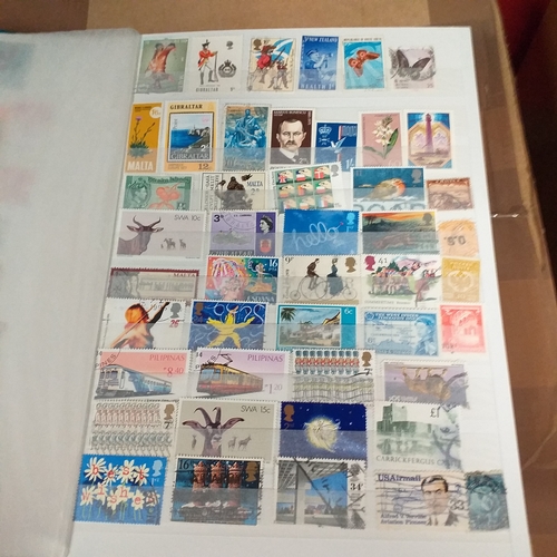 130 - 5 X W H Smith 8 page 16 side stock books with World stamps mint and used, includes GB, viewing requi... 