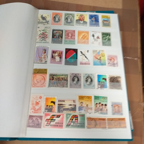 130 - 5 X W H Smith 8 page 16 side stock books with World stamps mint and used, includes GB, viewing requi... 