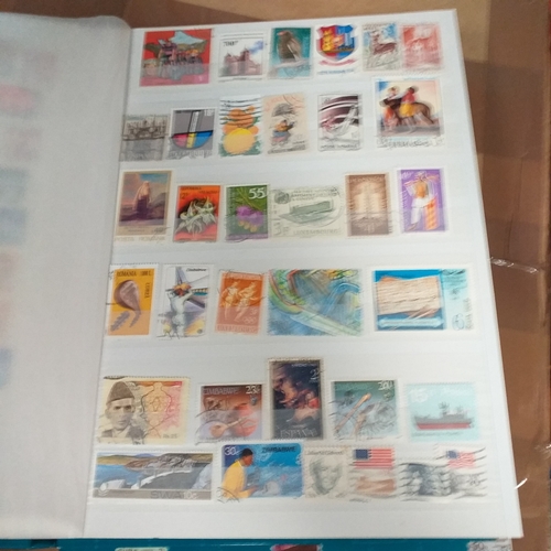 130 - 5 X W H Smith 8 page 16 side stock books with World stamps mint and used, includes GB, viewing requi... 