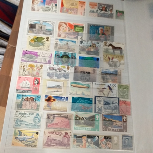 130 - 5 X W H Smith 8 page 16 side stock books with World stamps mint and used, includes GB, viewing requi... 