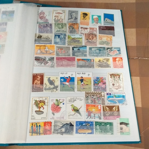 130 - 5 X W H Smith 8 page 16 side stock books with World stamps mint and used, includes GB, viewing requi... 