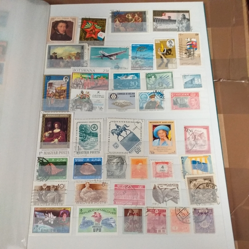 131 - 5 X W H Smith 8 page 16 side stock books with World stamps mint and used, includes GB, viewing requi... 