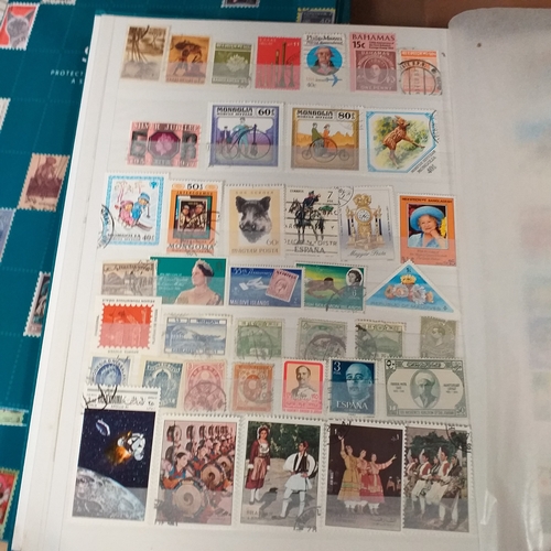 131 - 5 X W H Smith 8 page 16 side stock books with World stamps mint and used, includes GB, viewing requi... 