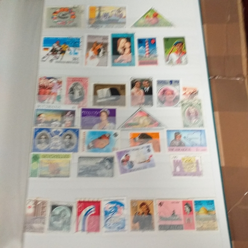 131 - 5 X W H Smith 8 page 16 side stock books with World stamps mint and used, includes GB, viewing requi... 