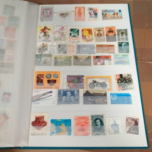 131 - 5 X W H Smith 8 page 16 side stock books with World stamps mint and used, includes GB, viewing requi... 