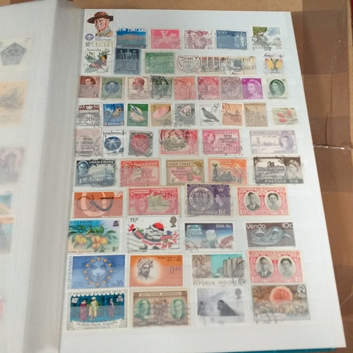 131 - 5 X W H Smith 8 page 16 side stock books with World stamps mint and used, includes GB, viewing requi... 