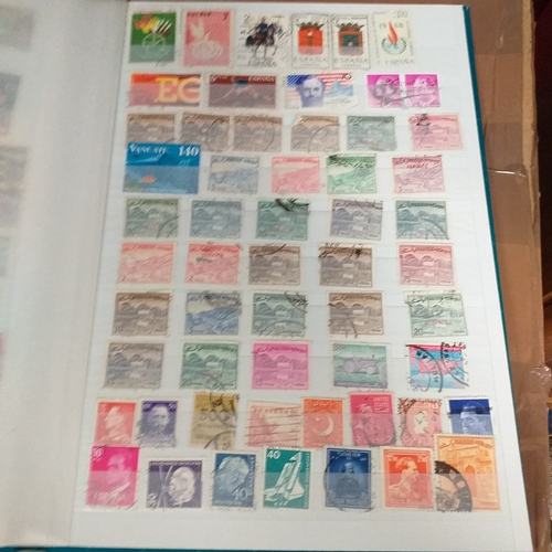 131 - 5 X W H Smith 8 page 16 side stock books with World stamps mint and used, includes GB, viewing requi... 