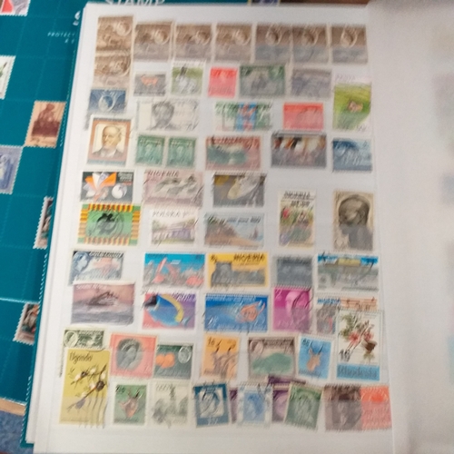 131 - 5 X W H Smith 8 page 16 side stock books with World stamps mint and used, includes GB, viewing requi... 