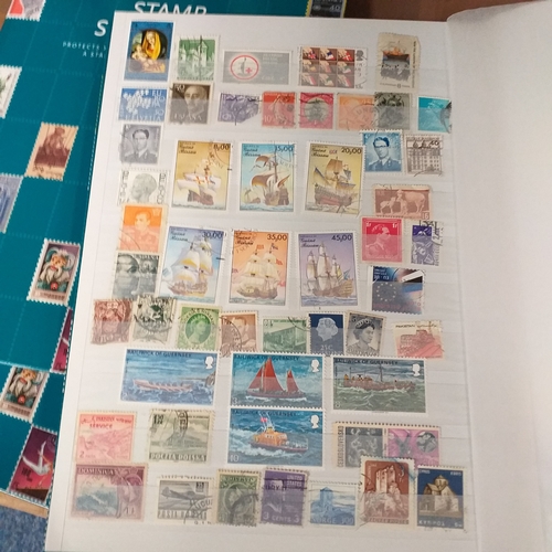 131 - 5 X W H Smith 8 page 16 side stock books with World stamps mint and used, includes GB, viewing requi... 