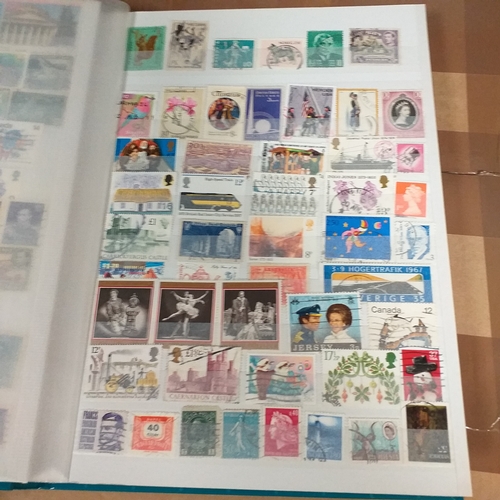131 - 5 X W H Smith 8 page 16 side stock books with World stamps mint and used, includes GB, viewing requi... 