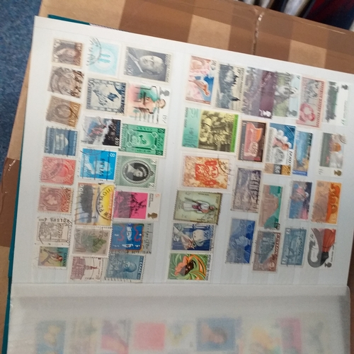 131 - 5 X W H Smith 8 page 16 side stock books with World stamps mint and used, includes GB, viewing requi... 