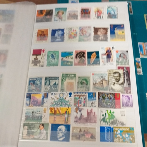 131 - 5 X W H Smith 8 page 16 side stock books with World stamps mint and used, includes GB, viewing requi... 