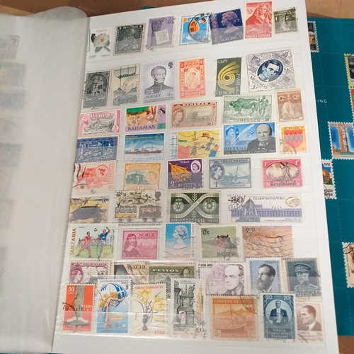131 - 5 X W H Smith 8 page 16 side stock books with World stamps mint and used, includes GB, viewing requi... 