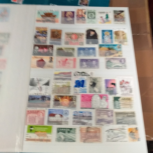 132 - 4 x W H Smith plus a Fil-i-Safe 8 page 16 side stock books with World stamps mint and used, includes... 
