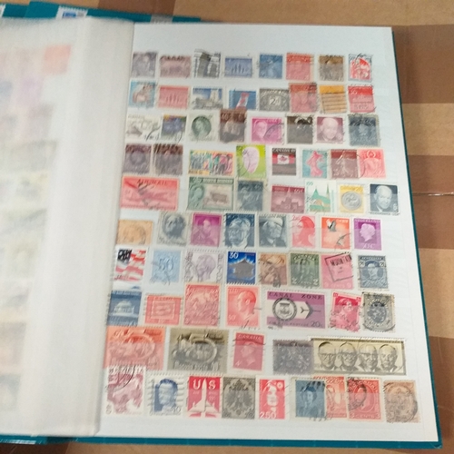 132 - 4 x W H Smith plus a Fil-i-Safe 8 page 16 side stock books with World stamps mint and used, includes... 