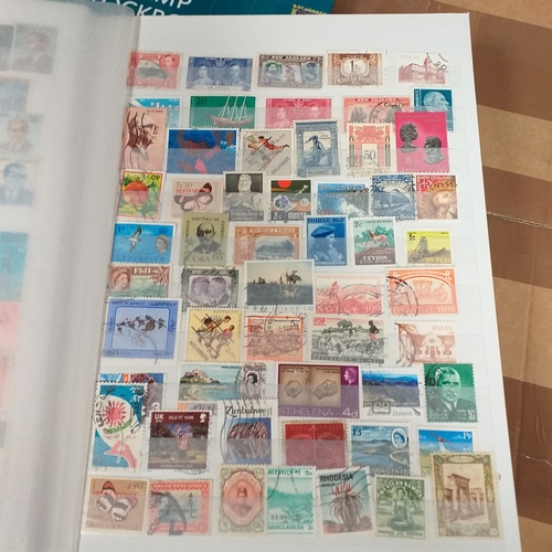 132 - 4 x W H Smith plus a Fil-i-Safe 8 page 16 side stock books with World stamps mint and used, includes... 