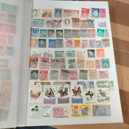 132 - 4 x W H Smith plus a Fil-i-Safe 8 page 16 side stock books with World stamps mint and used, includes... 