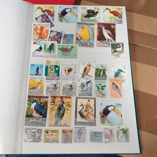132 - 4 x W H Smith plus a Fil-i-Safe 8 page 16 side stock books with World stamps mint and used, includes... 