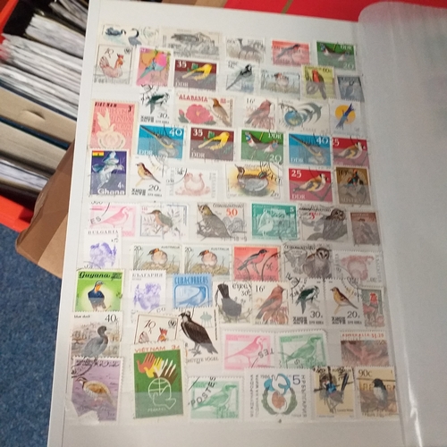132 - 4 x W H Smith plus a Fil-i-Safe 8 page 16 side stock books with World stamps mint and used, includes... 