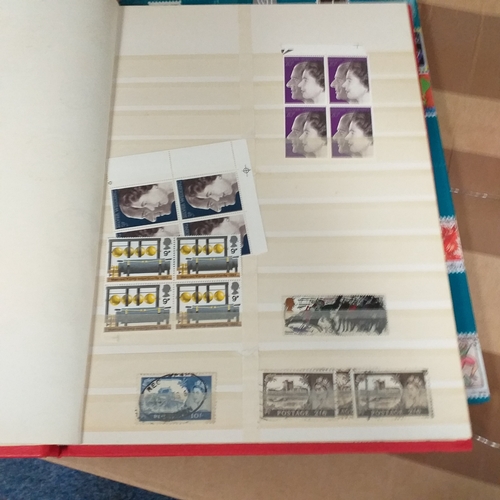 132 - 4 x W H Smith plus a Fil-i-Safe 8 page 16 side stock books with World stamps mint and used, includes... 