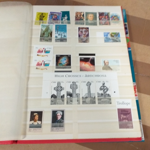 132 - 4 x W H Smith plus a Fil-i-Safe 8 page 16 side stock books with World stamps mint and used, includes... 