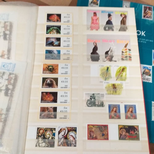 132 - 4 x W H Smith plus a Fil-i-Safe 8 page 16 side stock books with World stamps mint and used, includes... 