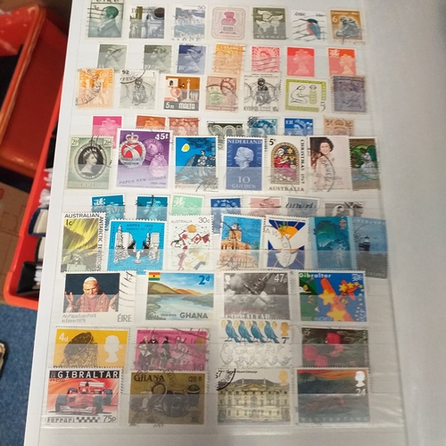 132 - 4 x W H Smith plus a Fil-i-Safe 8 page 16 side stock books with World stamps mint and used, includes... 