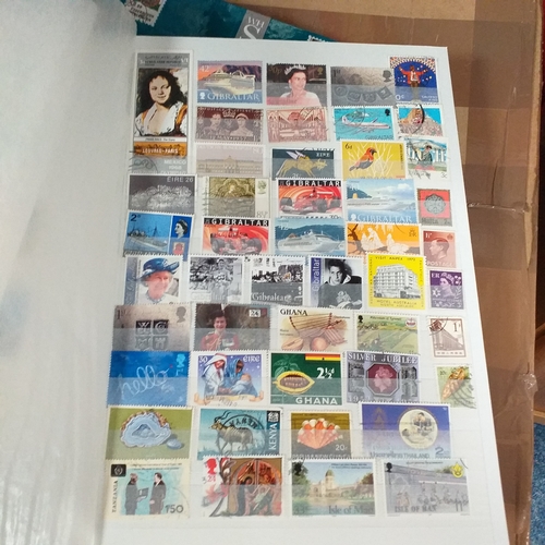 132 - 4 x W H Smith plus a Fil-i-Safe 8 page 16 side stock books with World stamps mint and used, includes... 