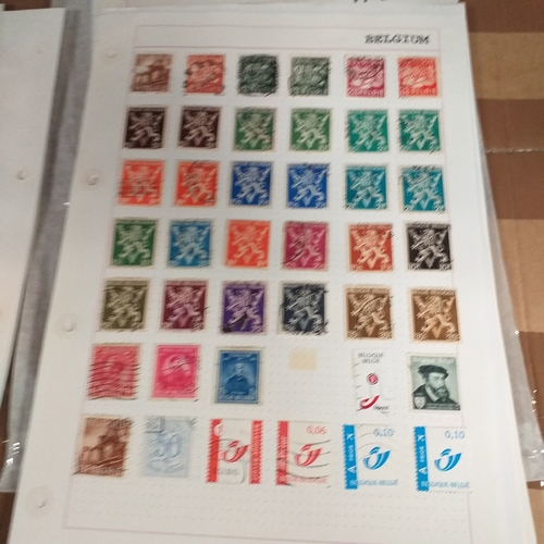 168 - Belgium substantial collection (many 100's) on 50+ pages approx, mint and used includes good selecti... 