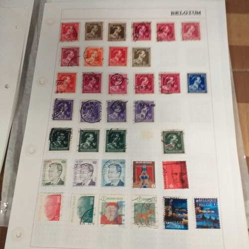 168 - Belgium substantial collection (many 100's) on 50+ pages approx, mint and used includes good selecti... 