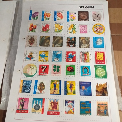 168 - Belgium substantial collection (many 100's) on 50+ pages approx, mint and used includes good selecti... 