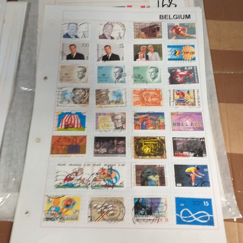 168 - Belgium substantial collection (many 100's) on 50+ pages approx, mint and used includes good selecti... 