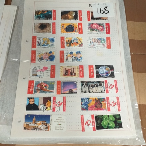 168 - Belgium substantial collection (many 100's) on 50+ pages approx, mint and used includes good selecti... 