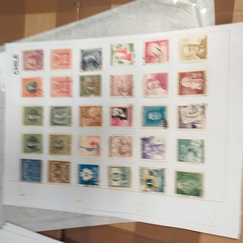 184 - Chile small collection on 20 + pages, mostly used early to recent.