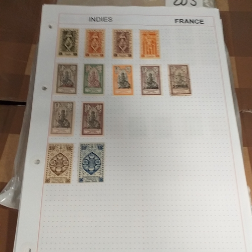 203 - French colonies, substantial collection on album sheets, many 100's mint and used from early to rece... 