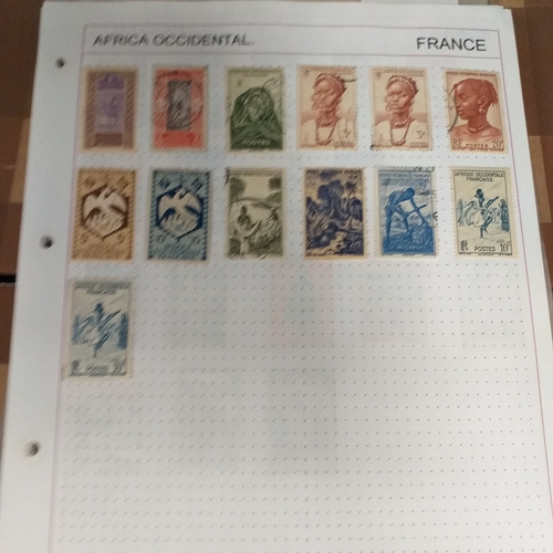 203 - French colonies, substantial collection on album sheets, many 100's mint and used from early to rece... 