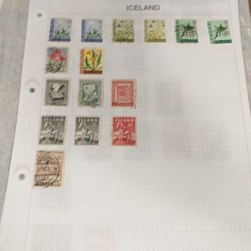 230 - Iceland small collection on 9 album pages, from early to recent (2005) good basis for expansion.