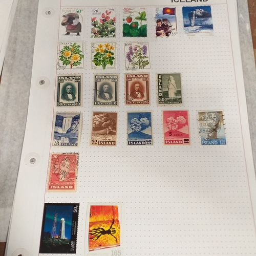 230 - Iceland small collection on 9 album pages, from early to recent (2005) good basis for expansion.